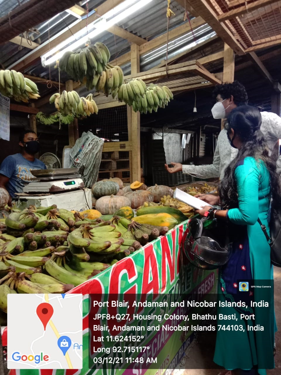 Case study on waste generation and disposal survey at Port Blair market